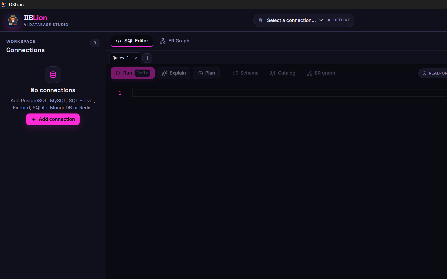 DBLion in Neon theme